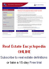 Real Estate Encyclopedia ONLINE